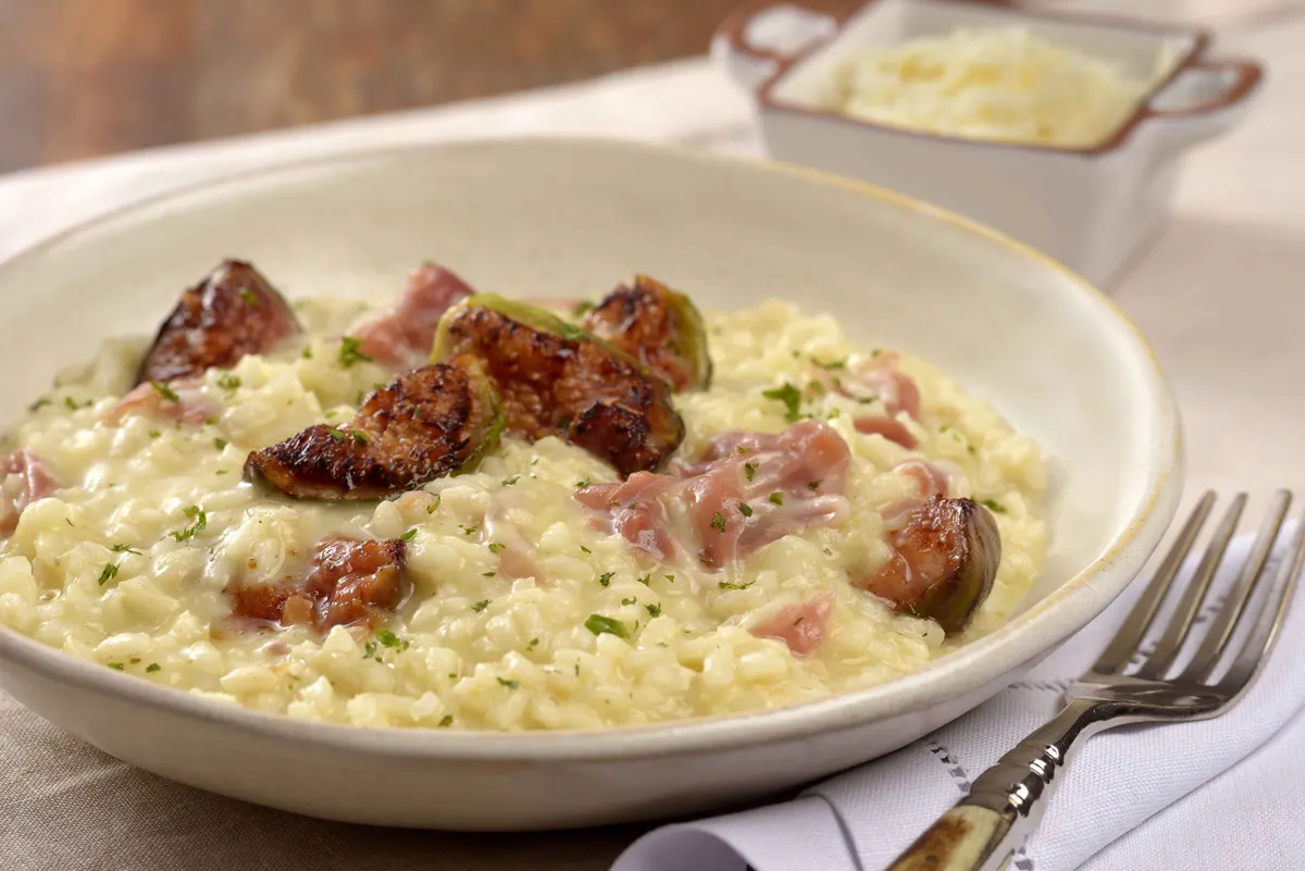 Risoto Integral de Cogumelos com Castanha-do-Pará Trufada